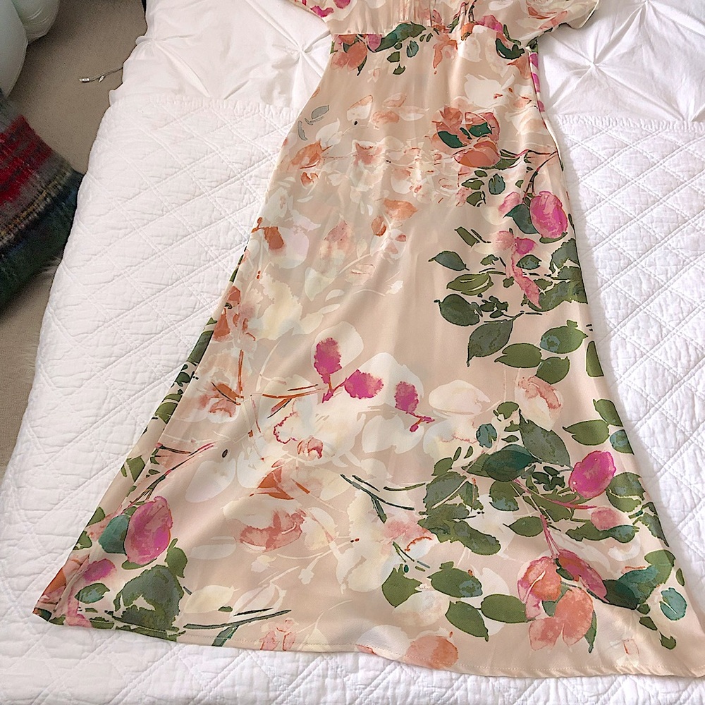 Abstract Floral Dress